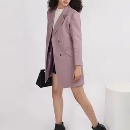 Plagg Solid Single Breasted Longline Overcoat-picture-16