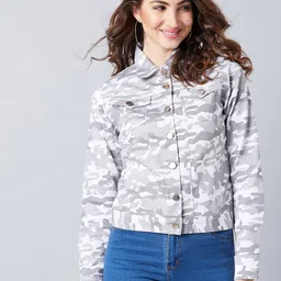 Athena Women White Printed Tailored Jacket-picture-25