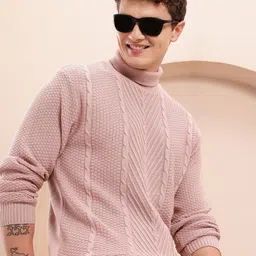 Mast & Harbour Acrylic Cable Knit Pullover-picture-33