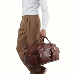 Hidesign La Plata 04 Men Leather Duffle Bag - L-picture-15