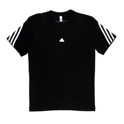 ADIDAS Kids Unisex Pure Cotton T-Shirt With Striped Detail-image-5