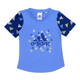 ADIDAS Girls Brand Logo Printed T-shirt-image-6