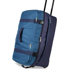 AMERICAN TOURISTER Teal Blue Solid Large Trolley Duffel Bag-picture-22