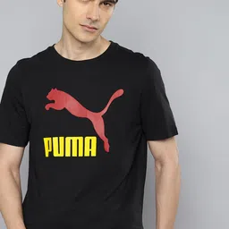 Puma Classics Logo Printed Pure Cotton Outdoor T-shirt-picture-15