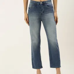FOREVER 21 Women Blue Heavy Fade Stretchable Jeans-picture-32