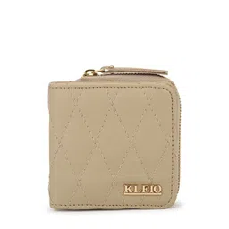 KLEIO Women Quilted Textured Zip Around Wallet-picture-41