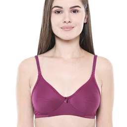 Bodycare Women Pack of 3 Purple Solid T-shirt Bra 5554WI-picture-32