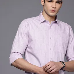 Raymond Pure Cotton Slim Fit Checked Casual Shirt-picture-32