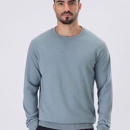 Banana Club Slate Men Grey Cotton Round Neck Sweatshirt-picture-49