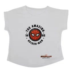 Marvel by Wear Your Mind Girls White Printed Top-picture-52