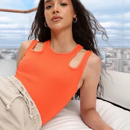 DressBerry Elevated Basics Strappy Cut-Out Knit Top-image-44