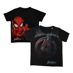 Marvel by Wear Your Mind Boys Pack Of 2 Spiderman Printed Round Neck T-shirt-picture-19