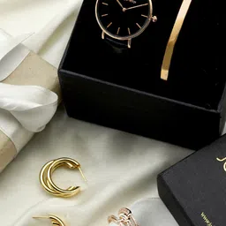 JOKER & WITCH Women Black Watch Gift Set JWLS159-picture-24