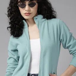 Roadster Women Blue Solid  Sweatshirt-picture-29