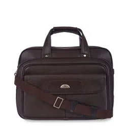 Kara Men Coffee Brown Solid Laptop Bag-picture-52
