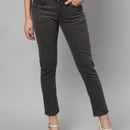 STREET 9 Women Grey Skinny Fit Mid-Rise Clean Look Stretchable Jeans-picture-22