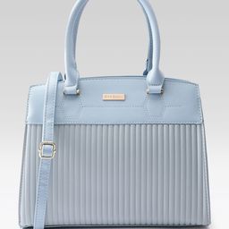 Mast & Harbour Structured Self Striped Shoulder Bag-picture-48