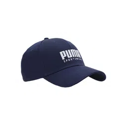 Puma Unisex Navy Blue Solid Stretchfit Baseball Cap-picture-12