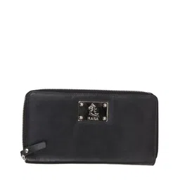 Kara Black Zip Around Large Capacity Ladies Leather Purse-picture-32