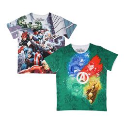 Marvel by Wear Your Mind Boys Pack Of 2 White Printed Round Neck T-shirts-picture-35