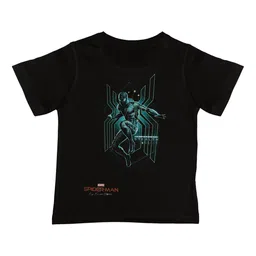 Marvel by Wear Your Mind Boys Black Printed Round Neck T-shirt-picture-13