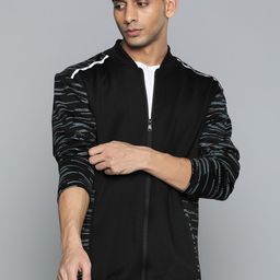 Alcis Men Black Self Design Sporty Jacket-picture-28