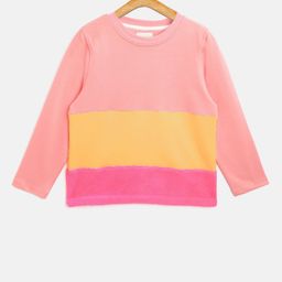 Cherry Crumble Boys Pink & Yellow Colourblocked Sweatshirt-picture-35