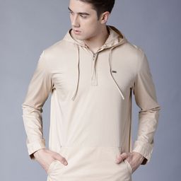 LOCOMOTIVE Men Beige Solid Bomber-picture-32