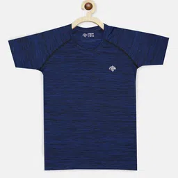 CHIMPRALA Girls Blue Solid Round Neck T-shirt-picture-44