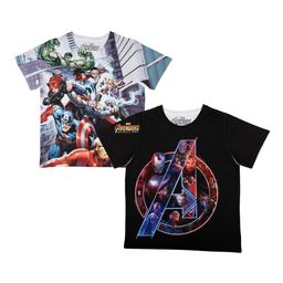Marvel by Wear Your Mind Boys Pack of 2 Printed Round Neck T-shirt-picture-25