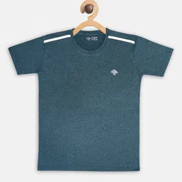 CHIMPRALA Girls Teal Blue Round Neck T-shirt-picture-24
