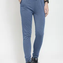 Boston Club Women Turquoise Blue Solid Track Pants-image-93
