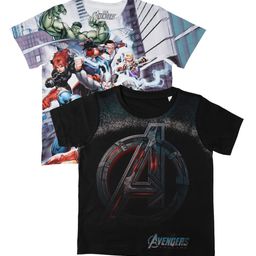 Marvel by Wear Your Mind Boys Pack Of 2 White Printed Round Neck T-shirts-picture-36