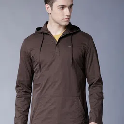 LOCOMOTIVE Men Coffee Brown Solid Tailored Jacket-picture-23