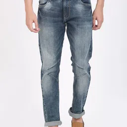 ANTHEM Men Blue Slim Fit Mid-Rise Clean Look Jeans-picture-37