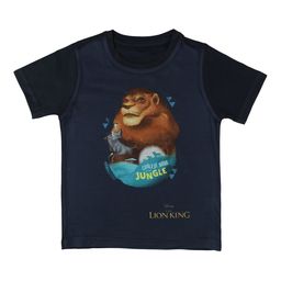 Disney by Wear Your Mind Boys Navy Blue Printed Round Neck T-shirt-picture-1