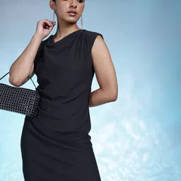 bebe Cowl Neck Sheath Dress-picture-11