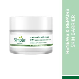Simple Set of Active Skin Barrier Care Replenishing Cream Cleanser 150ml & Rich Cream 40g image 2