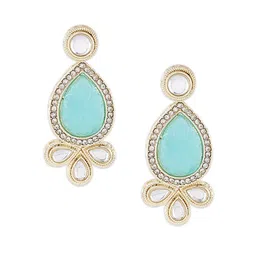 Zaveri Pearls Gold-Plated Kundan-Studded Choker Jewellery Set image 4