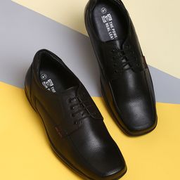 Red Chief Men Black Leather Semiformal Derbys-picture-29