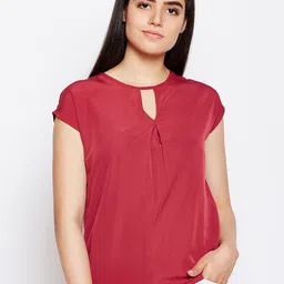 WISSTLER Women Red Solid Top-image-38