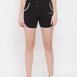 AGIL ATHLETICA Women Black Mid Rise Girl Friend Sport Shorts-picture-34