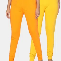 TSG Bliss Women Pack of 2 Solid Churidar Leggings-picture-20