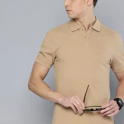 Levis Pure Cotton Self Geometric Polo Collar Slim Fit T-shirt-picture-41