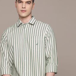 Nautica Pure Cotton Classic Striped Casual Shirt-picture-32