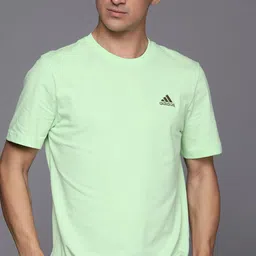 ADIDAS Single Jersey Embroidered Small Logo Pure Cotton T-shirt-picture-13