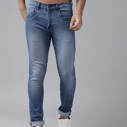 The Roadster Lifestyle Co. Men Slim Tapered Fit Light Fade Stretchable Jeans-picture-57