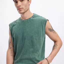 glitchez Washed Effect Pure Cotton Relaxed Fit T-shirt-picture-38