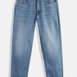 Tommy Hilfiger Girls Tapered Fit Mid-Rise Light Fade Stretchable Jeans-picture-14