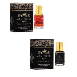 Menjewell Unisex Set Of 2 Al-Bakhoor & Jannat-Ul-Firdaus Natural Attar 10ml-picture-37